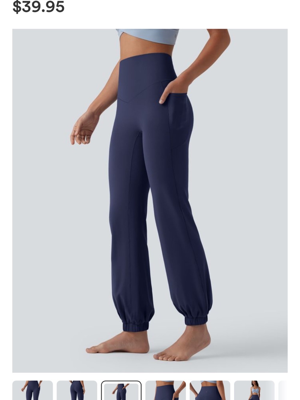 HALARA High-Waist Leggings Duo — Navy & Plum